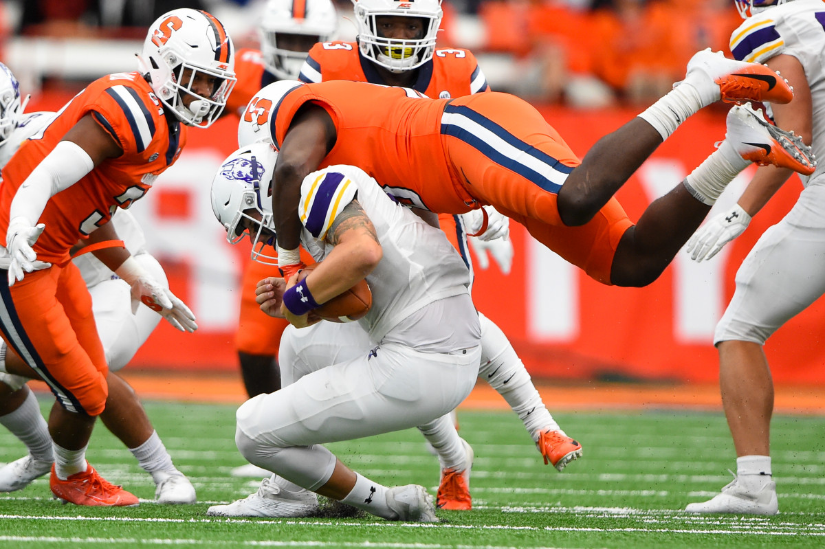 Syracuse defensive end Cody Roscoe is one of the best defensive players in all of college football